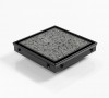 SQP100Ti20DN80BLACK Square Floor Waste