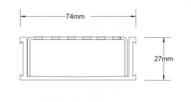 65MNDGALLBL25 Linear Drain