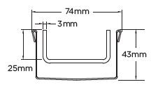 65Tii40MTL Tile Insert Drain